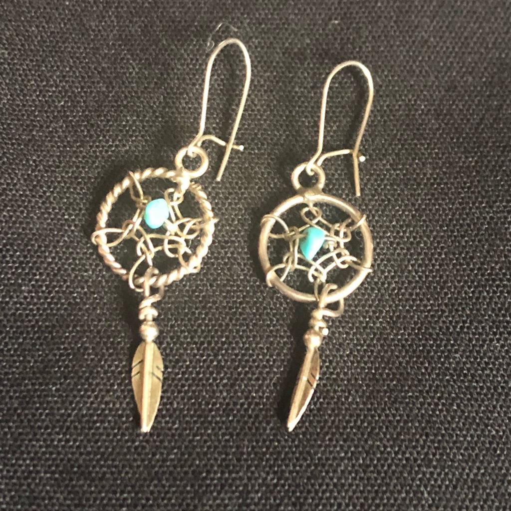 925 Sterling SilverTurquoise Earrings 10$